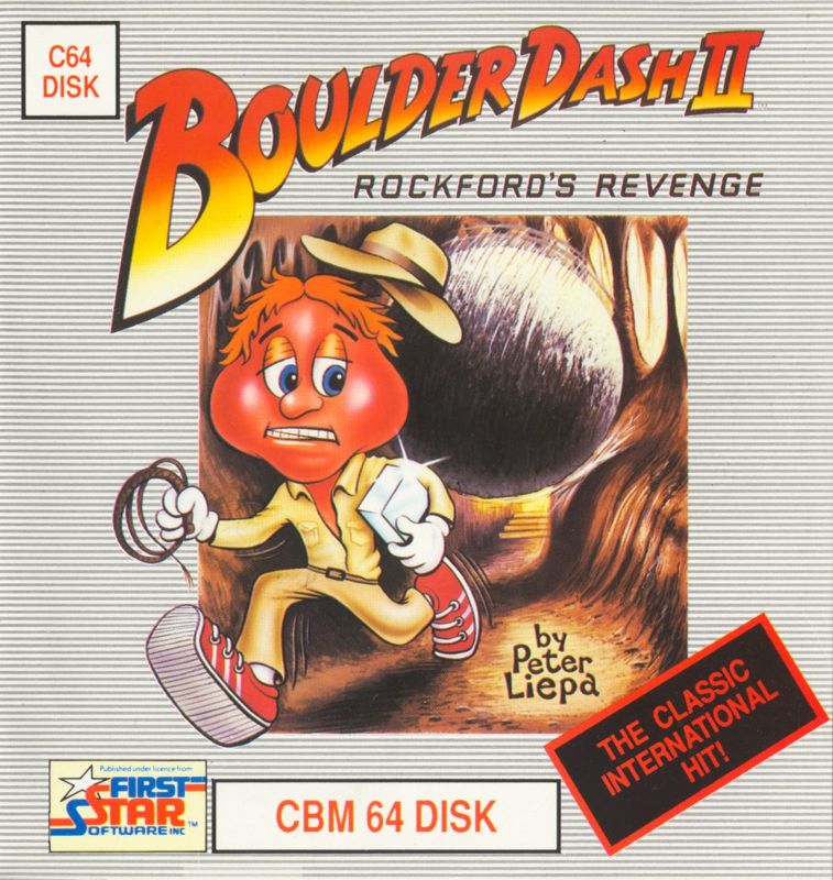Front Cover for Boulder Dash II: Rockford's Revenge (Commodore 64)