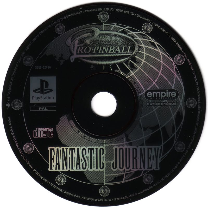 Media for Pro Pinball: Fantastic Journey (PlayStation)