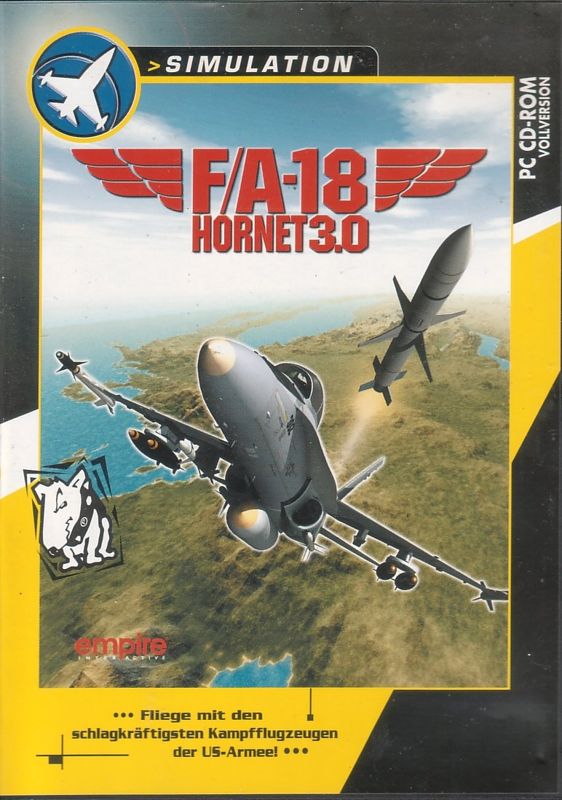 Front Cover for F/A-18 Hornet 3.0 (Windows) (Back to Games release)