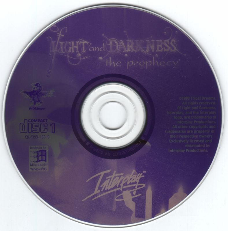 Media for Of Light and Darkness: The Prophecy (Windows): Disc 1 of 3