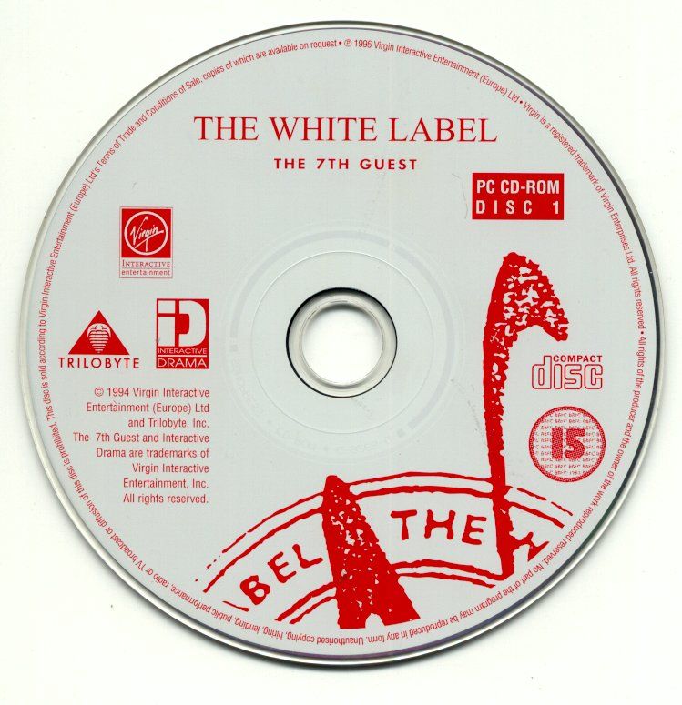 Media for The 7th Guest (DOS) (The White Label release): Disc 1/2