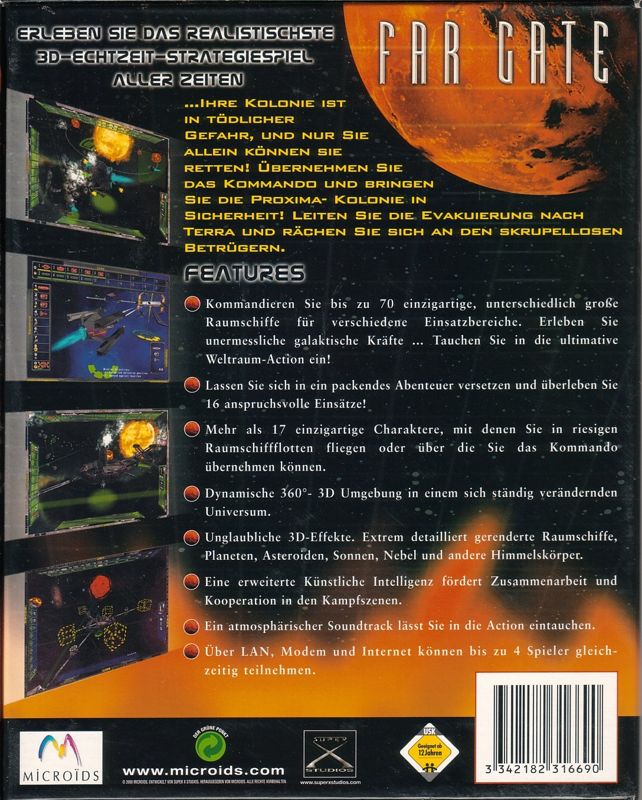 Back Cover for Far Gate (Windows)