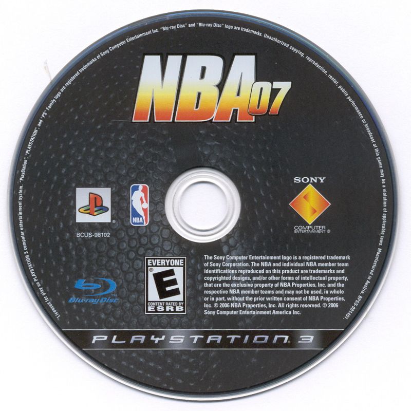 Media for NBA 07 (PlayStation 3)