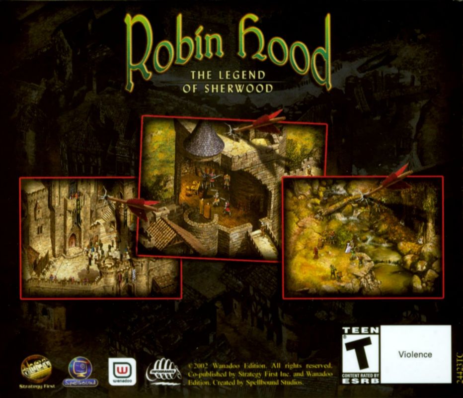 Other for Robin Hood: The Legend of Sherwood (Windows): Jewel Case - Back