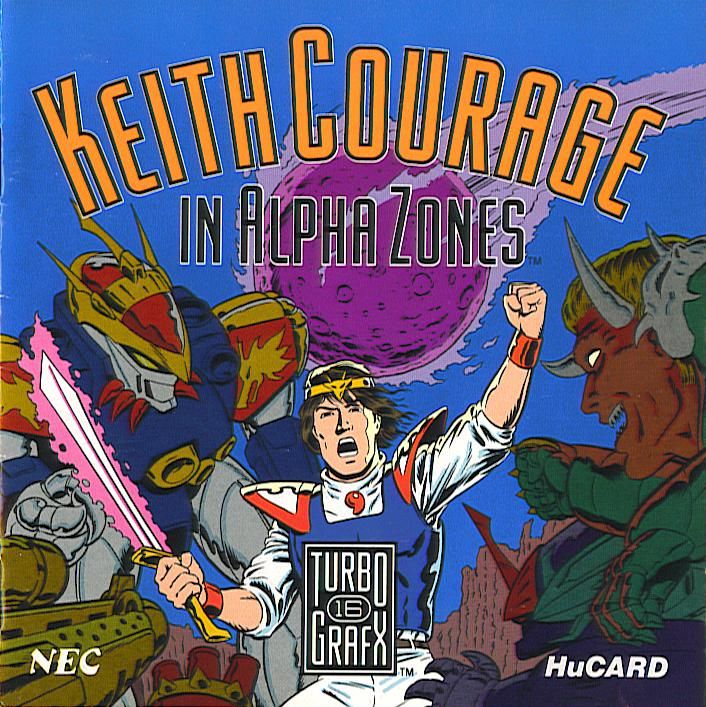 Front Cover for Keith Courage in Alpha Zones (TurboGrafx-16)