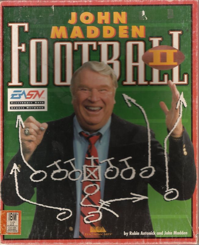 John Madden Football II - Video Game by Electronic Arts - IBM PC DOS 3.5  disc