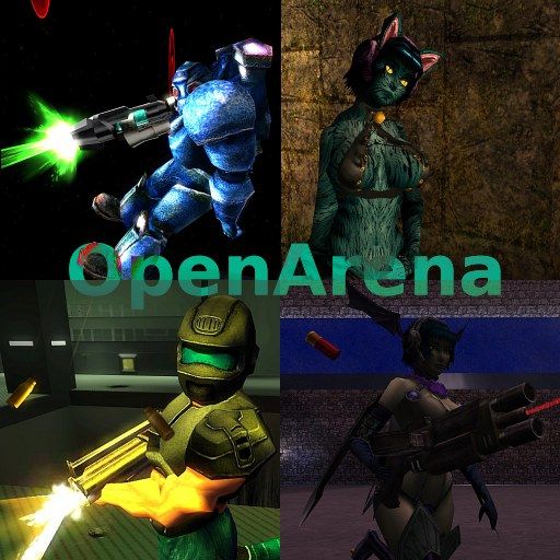 Front Cover for OpenArena (Linux and Macintosh and Windows)