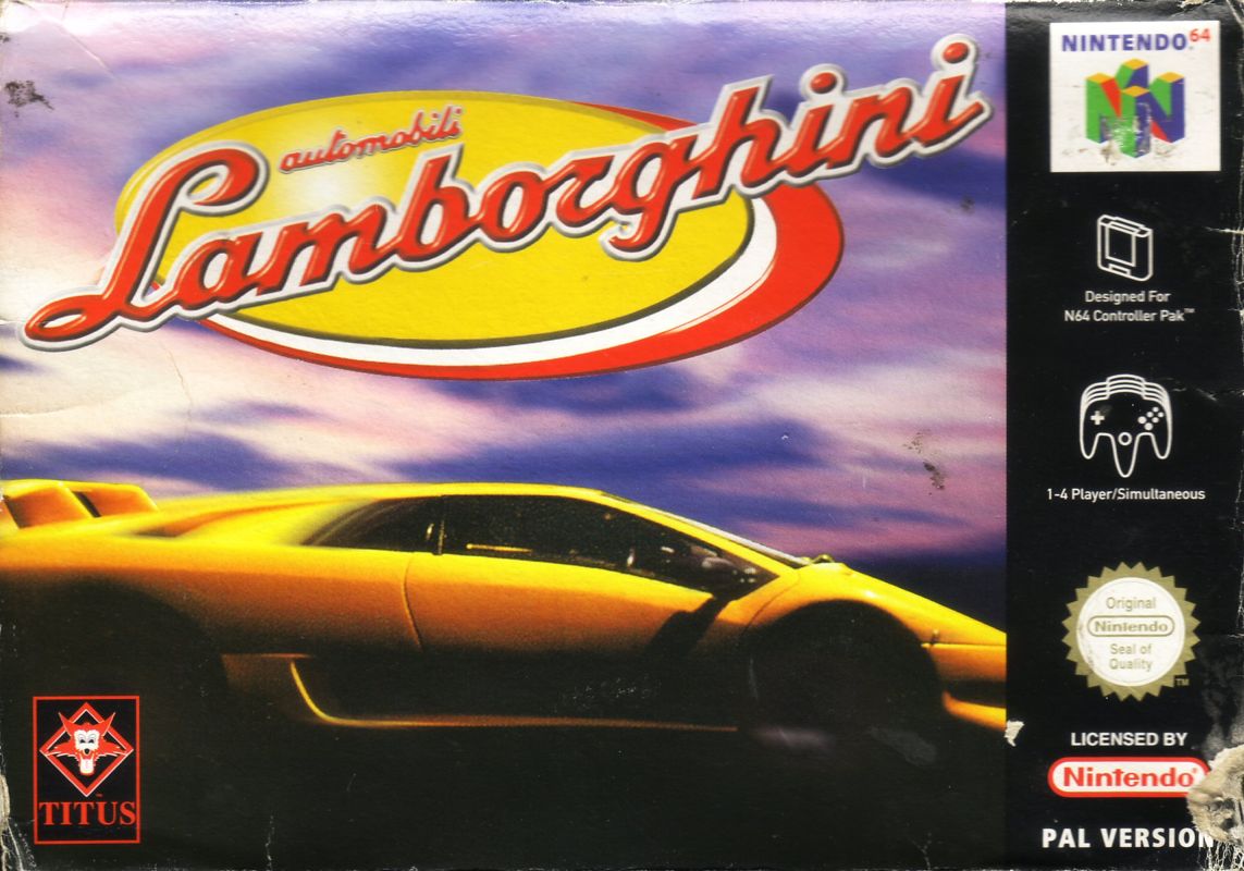 Front Cover for automobili Lamborghini (Nintendo 64)