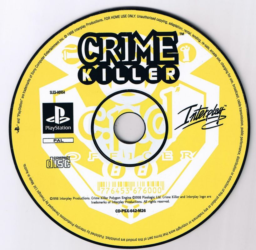 Media for Crime Killer (PlayStation)