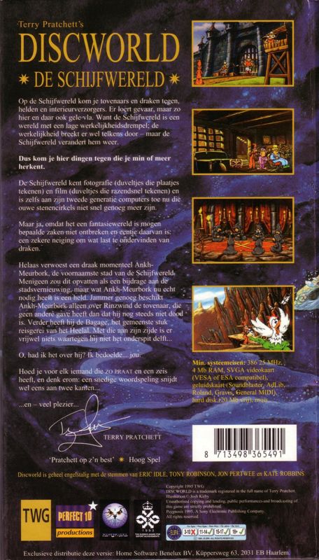 Back Cover for Discworld (DOS)