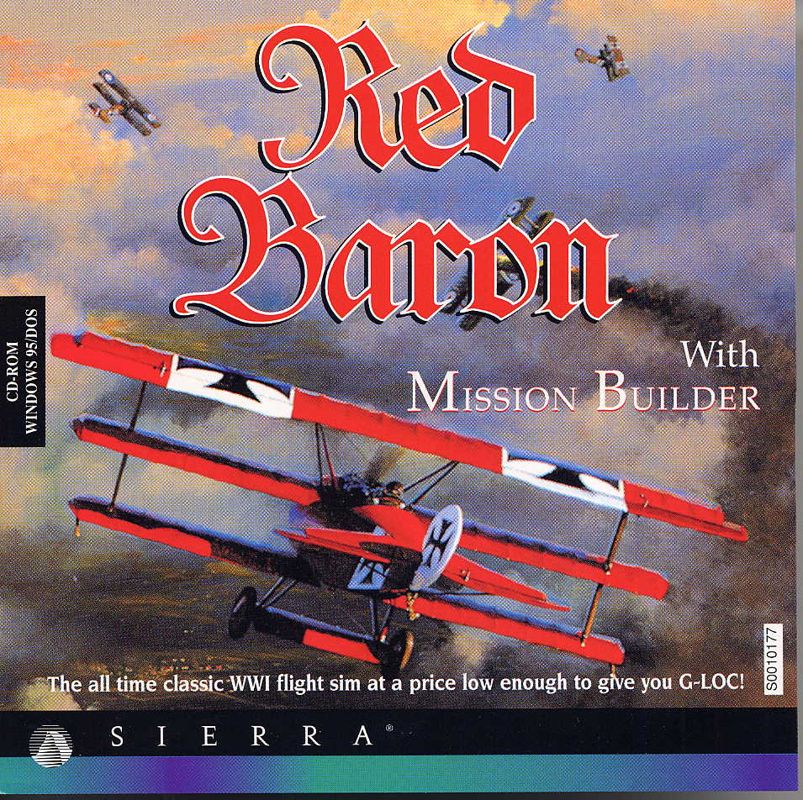 Front Cover for Red Baron with Mission Builder (DOS)