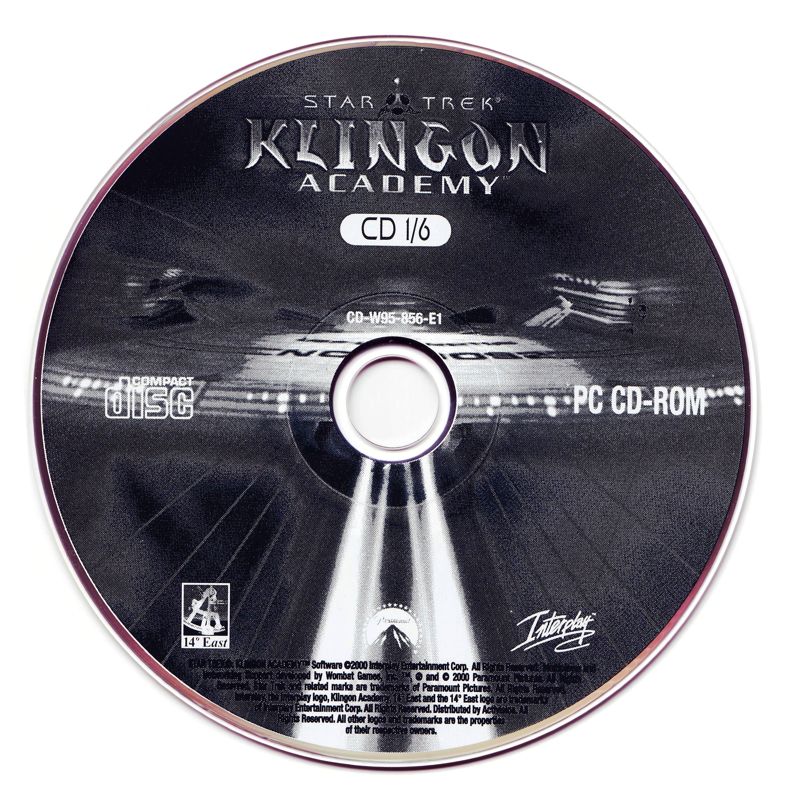 Media for Star Trek: Klingon Academy (Windows): Disc 1