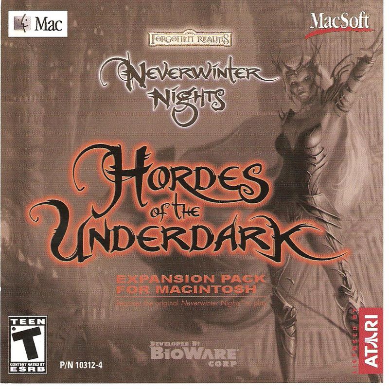 Other for Neverwinter Nights: Hordes of the Underdark (Macintosh): Jewel Case - Front
