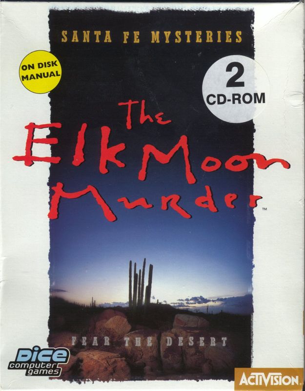 Front Cover for Santa Fe Mysteries: The Elk Moon Murder (DOS and Windows) (Dice Computer Games release)