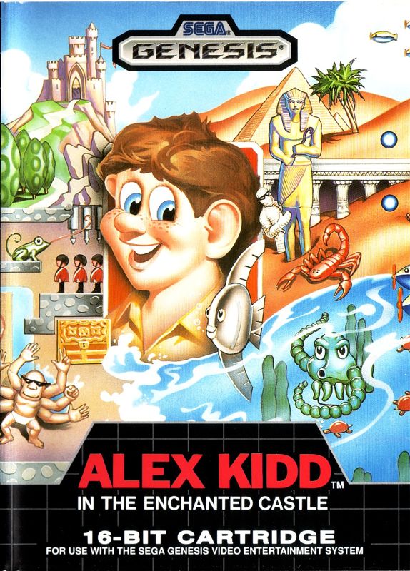 Front Cover for Alex Kidd in the Enchanted Castle (Genesis)