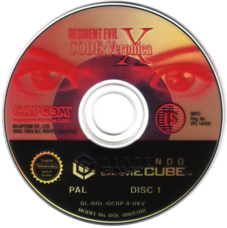 Media for Resident Evil: Code: Veronica X (GameCube): Disc 1