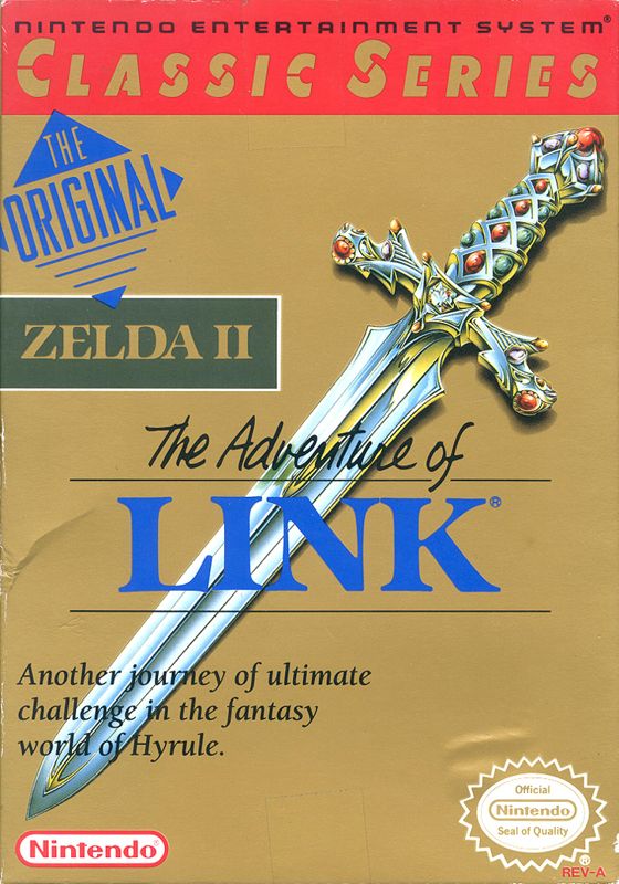 Front Cover for Zelda II: The Adventure of Link (NES) (Classic Series)