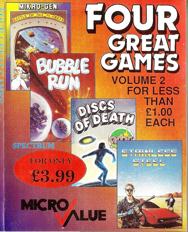 Front Cover for Four Great Games: Volume 2 (ZX Spectrum)