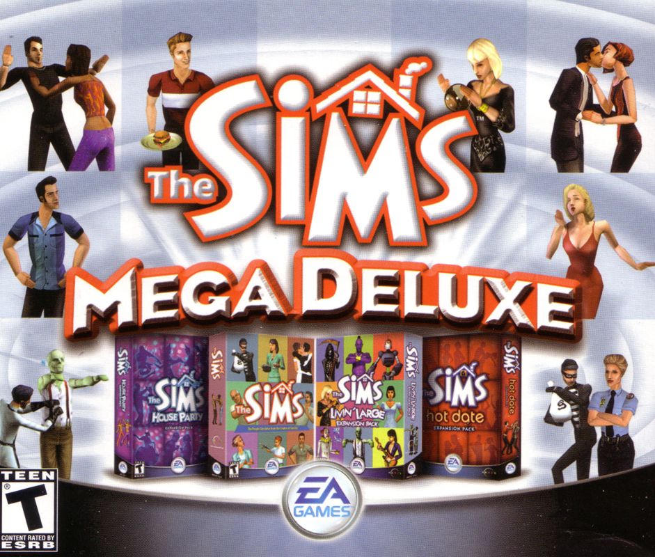 Other for The Sims: Mega Deluxe (Windows): Jewel Case - Front