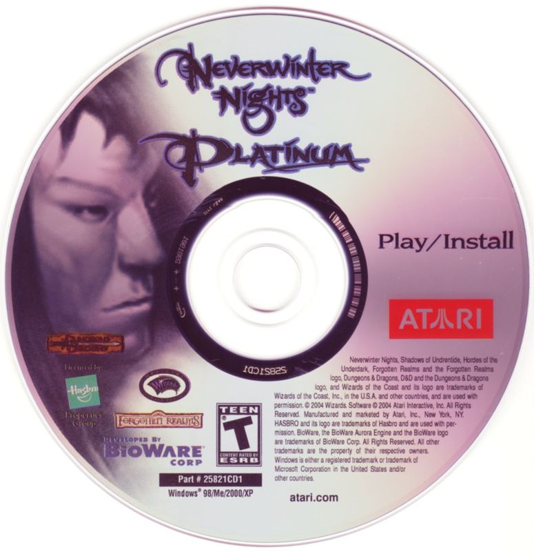 Media for Neverwinter Nights: Platinum (Windows) (CD-ROM version): Disc 1
