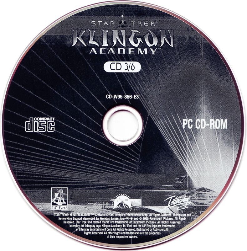 Media for Star Trek: Klingon Academy (Windows): Disc 3