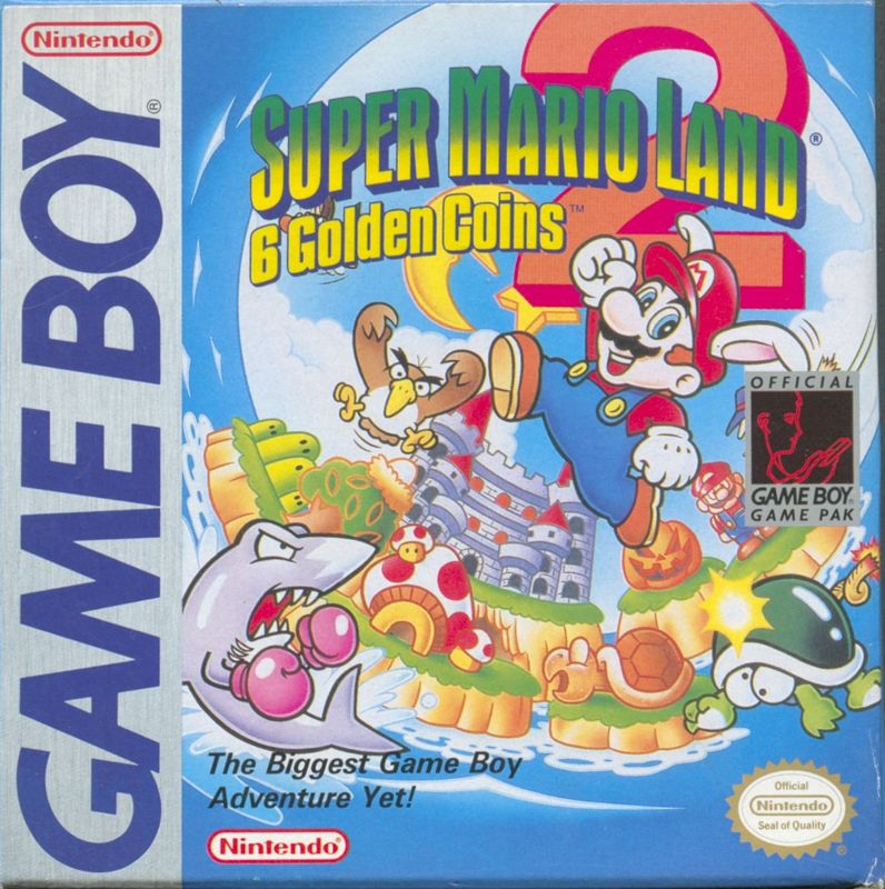 Front Cover for Super Mario Land 2: 6 Golden Coins (Game Boy)