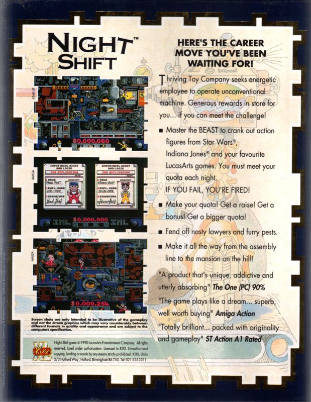 Night Shift cover or packaging material - MobyGames