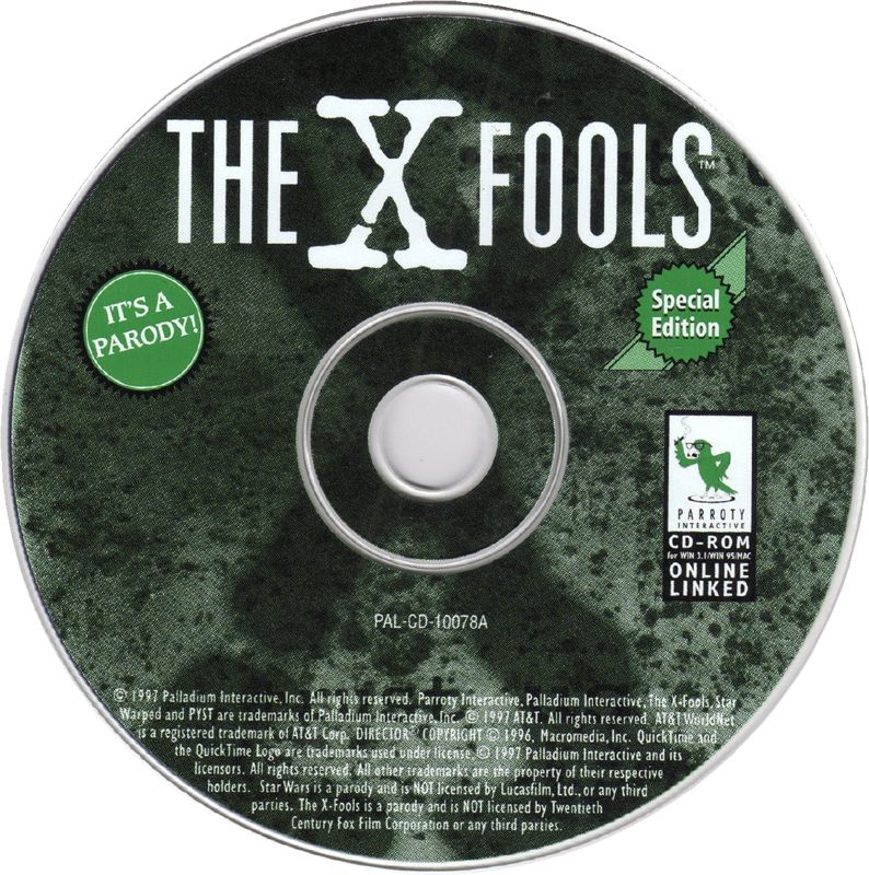Media for The X-Fools: The Spoof is out There (Macintosh and Windows and Windows 3.x)