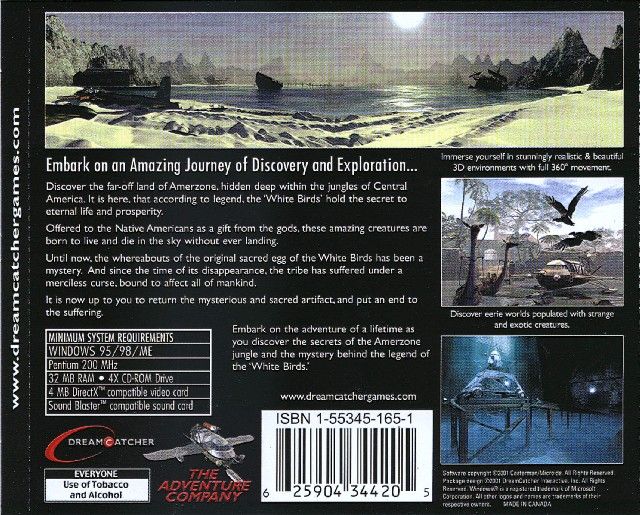 Amerzone: The Explorer's Legacy cover or packaging material - MobyGames