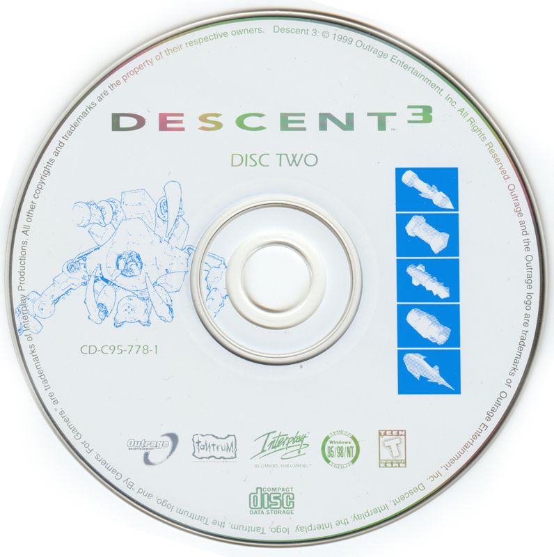 Media for Descent³ (Windows): Disc 2