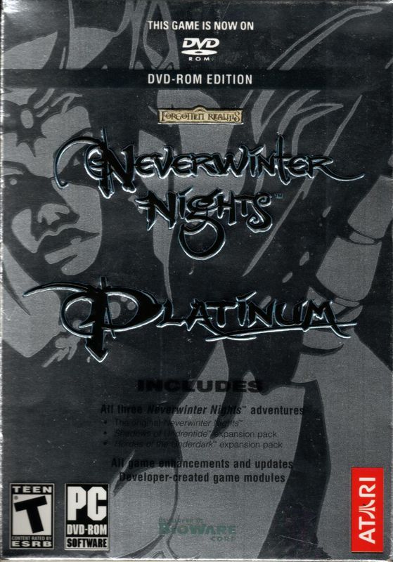 Front Cover for Neverwinter Nights: Platinum (Windows) (DVD-ROM version)