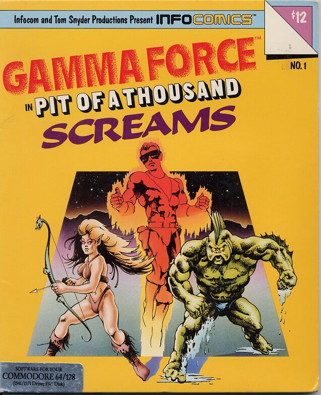 Front Cover for Gamma Force in Pit of a Thousand Screams (Commodore 64)