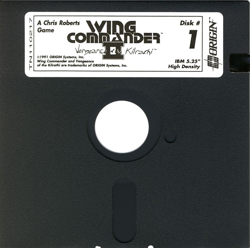 Media for Wing Commander II: Vengeance of the Kilrathi (DOS) (5.25" HD release): Disc 1/8