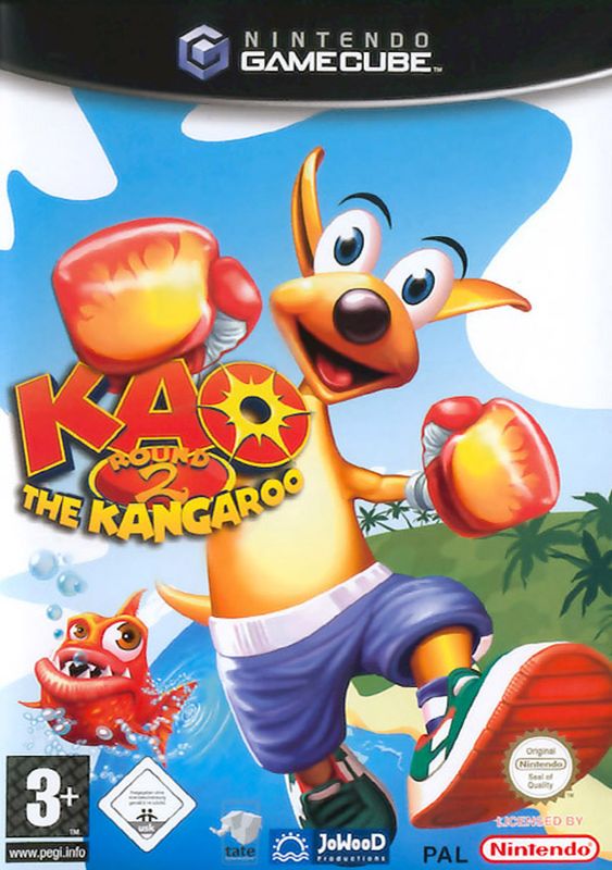 Front Cover for Kao the Kangaroo: Round 2 (GameCube)