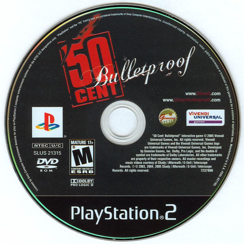 Media for 50 Cent: Bulletproof (PlayStation 2)