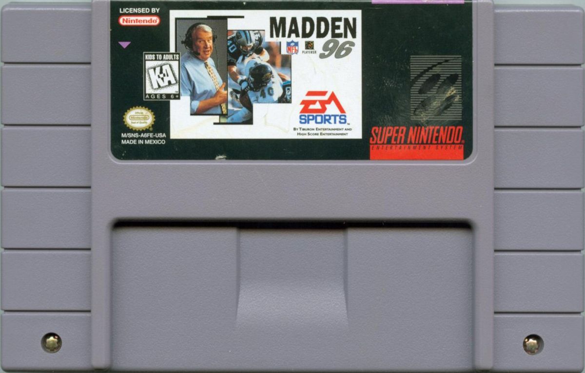 Media for Madden NFL 96 (SNES)