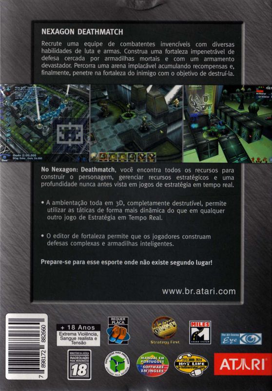 Back Cover for Nexagon Deathmatch (Windows)