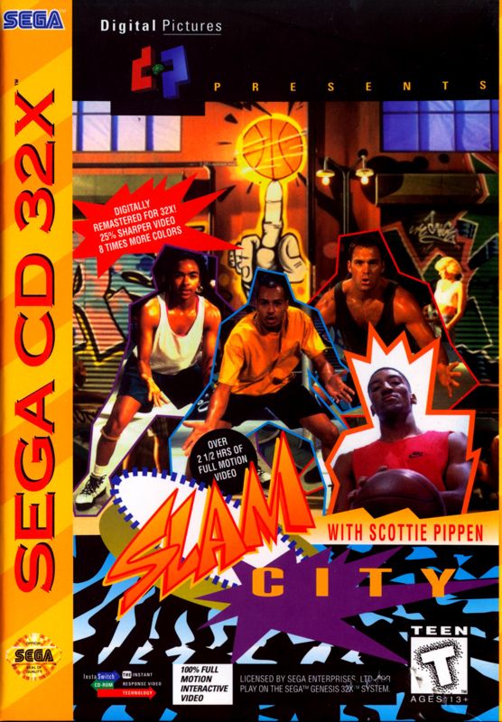 Front Cover for Slam City with Scottie Pippen (SEGA 32X)