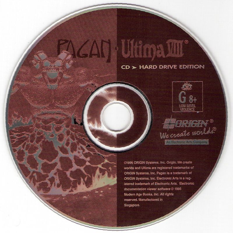 Pagan: Ultima VIII cover or packaging material - MobyGames