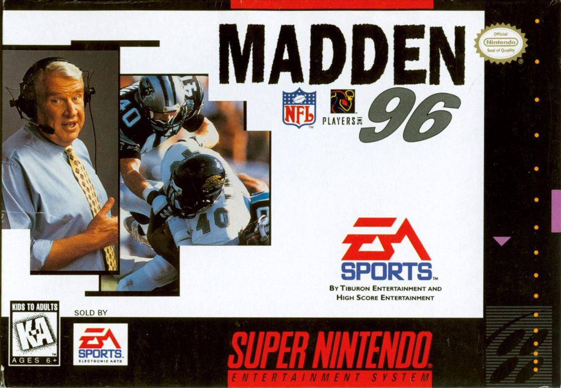 Madden NFL 96 official promotional image - MobyGames