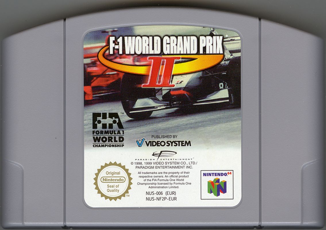Media for F-1 World Grand Prix II (Nintendo 64): Front