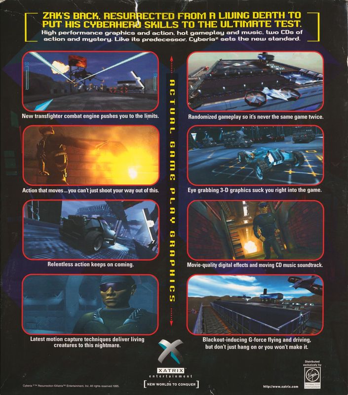 Back Cover for Cyberia 2: Resurrection (Windows)