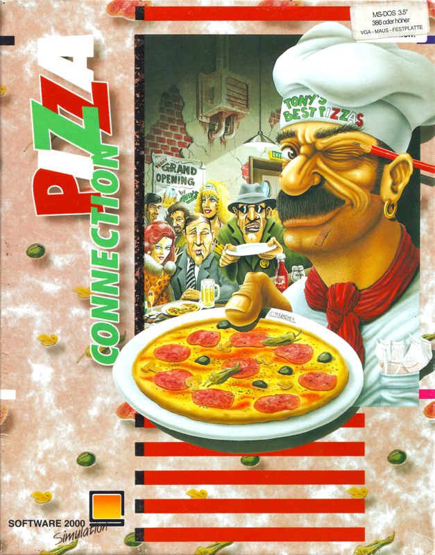 Front Cover for Pizza Tycoon (DOS) (Software 2000 release)