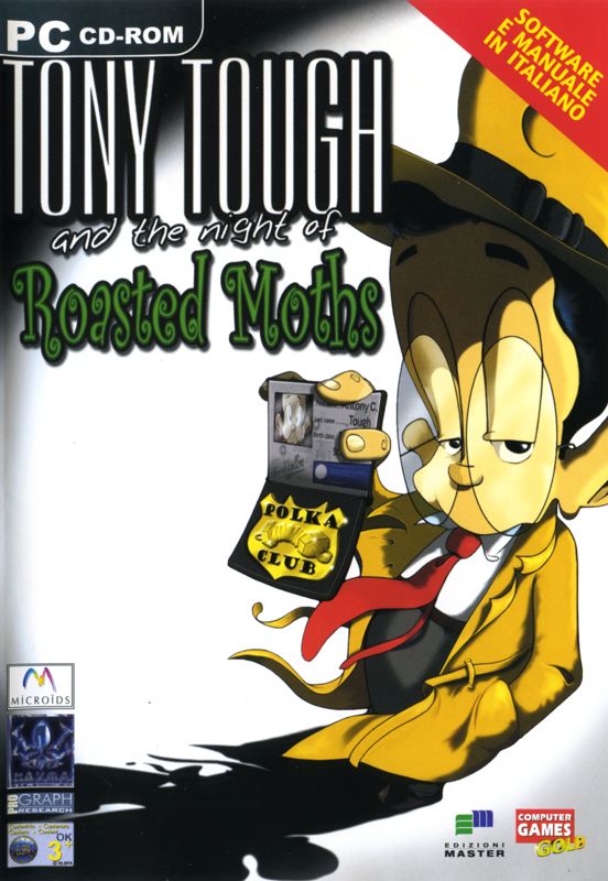 Front Cover for Tony Tough and the Night of Roasted Moths (Windows) (Computer Games Gold newspaper covermount)