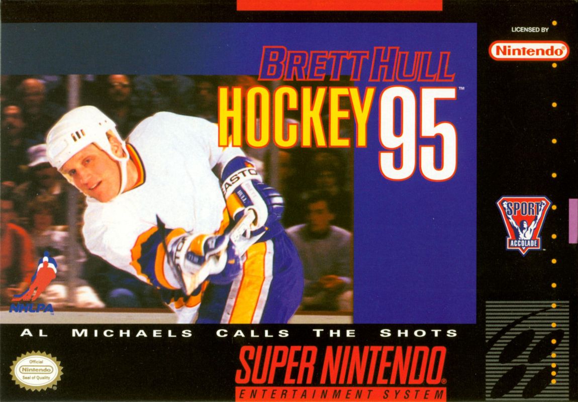 Front Cover for Brett Hull Hockey 95 (SNES)