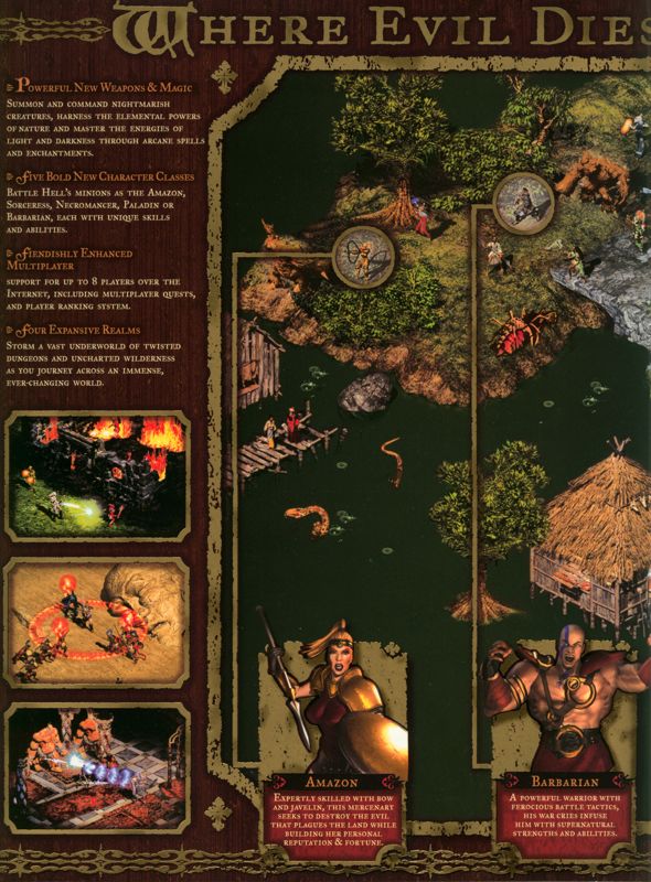 Inside Cover for Diablo II (Collector's Edition) (Windows): Left Flap