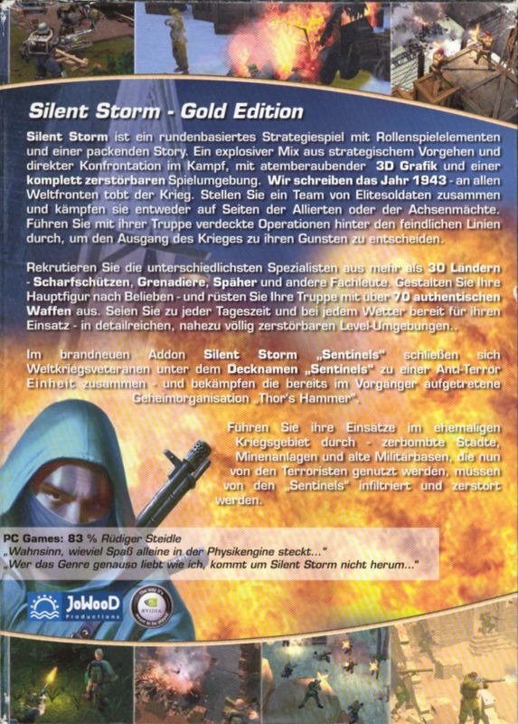 Back Cover for S2: Silent Storm - Gold Edition (Windows)