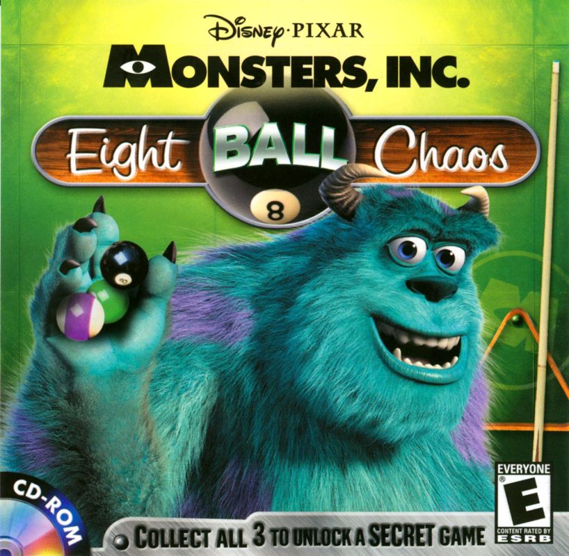 Front Cover for Disney•Pixar's Monsters Inc.: Wreck Room Arcade: Eight Ball Chaos (Macintosh and Windows)