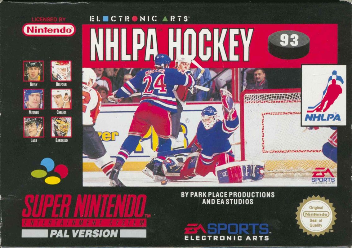 Front Cover for NHLPA Hockey '93 (SNES)