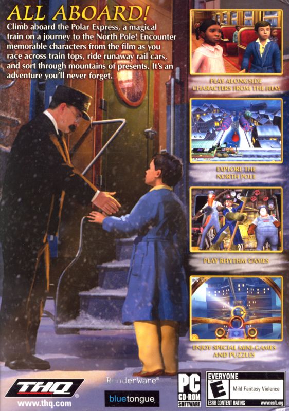Back Cover for The Polar Express (Windows)